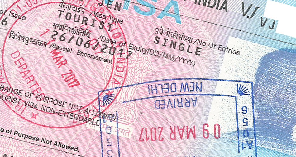 Exemple de Visa Indien